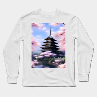 Japanese Building Long Sleeve T-Shirt